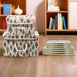 Kuber Industries Cream-Coloured Set of 6 Regular Drawer Organiser Organisers image 1