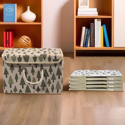 Kuber Industries Cream-Coloured Set of 5 Regular Drawer Organiser Organisers image 1