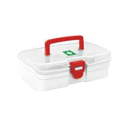 Milton White Small Rectangular First Aid Box Organiser-12