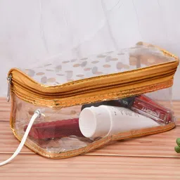 Kuber Industries Gold Toned & Transparent  6 Pieces Regular Jewellery Organisers-98