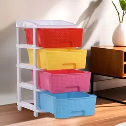 Kuber Industries White Set of 1 Reusable Drawer Organiser Organisers-5