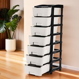 Kuber Industries Black Set of 1 Reusable Drawer Organiser Organisers-17