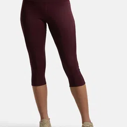 Jockey Slim Fit Capris with Back Waistband Pocket & Stay Dry Technology-image-32