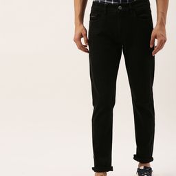 The Indian Garage Co Men Black Slim Fit Mid-Rise Clean Look Jeans-image-64