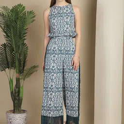 BLANC9 Printed Sleeveless Top With Trouser Co-Ords-image-9