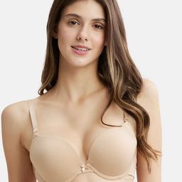 Jockey Wired Padded Cotton Medium Coverage Plunge Neck Pushup Bra-FE53-picture-20