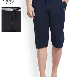 Vimal Men Pack of 2 Solid Lounge Shorts-picture-27