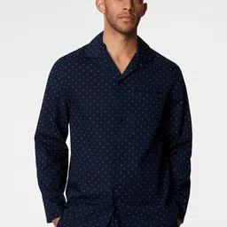 Marks & Spencer Geometric Printed Cuban Collar Casual Shirts-picture-18