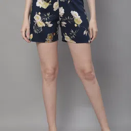Boston Club Women Floral Printed Lounge Shorts-picture-19