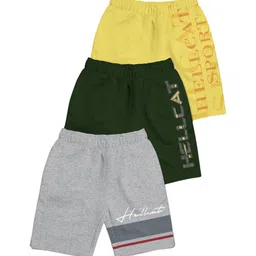 HELLCAT Girls Pack Of 3 Typography Printed Cotton Shorts-image-56