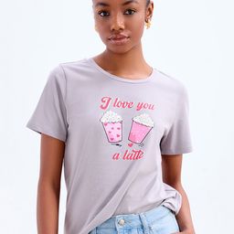 COVER STORY Typography Printed Short Sleeves Round Neck Cotton T-shirt-image-50