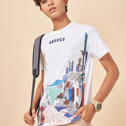 Coolsters by Pantaloons Boys Printed Extended Sleeves Raw Edge T-shirt-12