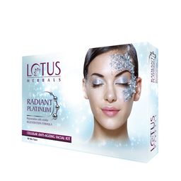 Lotus Herbals Sustainable Radiant Platinum Cellular Anti-Ageing Facial Kit-17
