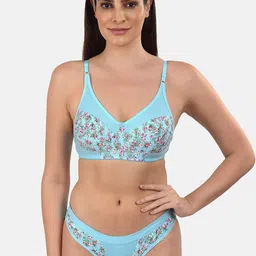 mod & shy Women Blue & Pink Printed Lingerie Set MS353-image-93