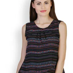 BAESD Striped Sleeveless A-Line Top-picture-22