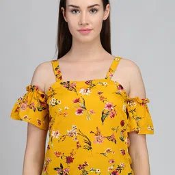 DODO & MOA Floral Print Georgette Top-picture-45