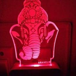 NMII Pink & Green Printed Acrylic Table Lamps-22