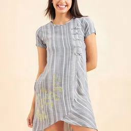 Sweet Dreams Striped Above Knee Nightdress-picture-48