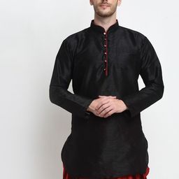 Benstoke Mandarin Collar Straight Kurta-picture-19
