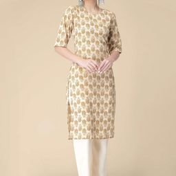 KALINI Floral Printed Crepe Kurta-picture-56