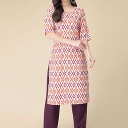 KALINI Ethnic Motifs Printed Crepe Kurta-picture-48