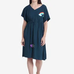 Beau Design Pure Cotton Kaftan Nightdress-image-92