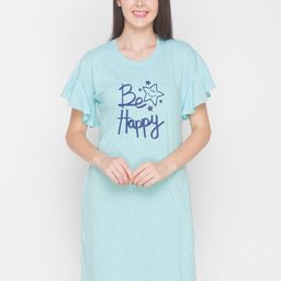 AV2 Women Blue Solid Short Night dress-picture-11
