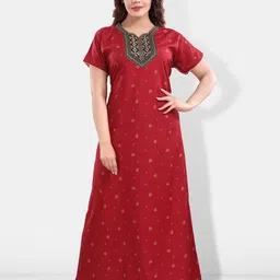Be You Printed Maxi Nightdress-image-57