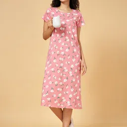 YU by Pantaloons Printed Pure Cotton Maxi Nightdress-image-66