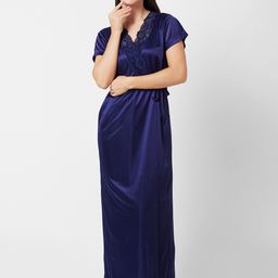 NOIRA Satin Maxi Nightdress With Robe-27
