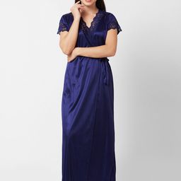 NOIRA Satin Maxi Nightdress With Robe-35