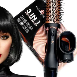 URBANYOG 3-in-1 One Step Straightener & Volumizer Hot Air Brush - Black-18