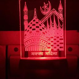 NMII Transparent 3D Illusion Madina Printed Night Lamp-1