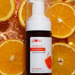 Plum Vitamin C Glow Boost Foaming Face Wash with Mandarin To Fights Dark Spots - 110ml-5