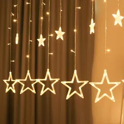 ENORMITY Yellow Star Shape String Light-1