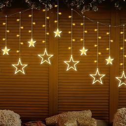 SPARK WORLD Yellow Star-Shaped String Lights-47
