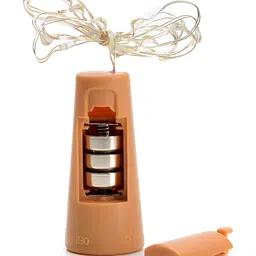 SPARK WORLD Yellow Cork LED String Lights-7