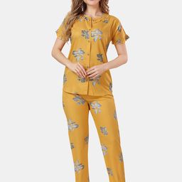 Be You Floral Printed Ruffles Night Suit-image-68