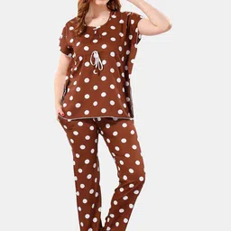 Be You Polka Dots Printed Night Suit-picture-49