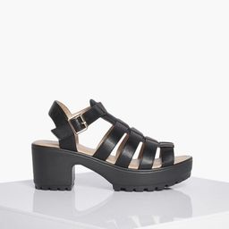 Boohoo Strappy Block Heels-37