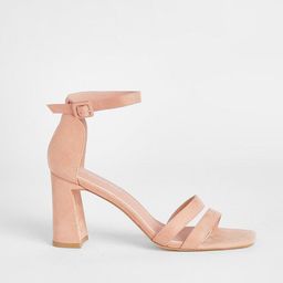 Boohoo Suede Block Heels-29