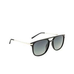 OPIUM Men Grey Lens & Black Polarised and UV Protected Round Sunglasses OP-1901-C01-32