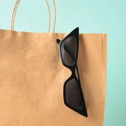 HAUTE SAUCE by Campus Sutra Unisex Black Lens & Black Cateye Sunglasses with UV Protected Lens-3