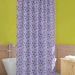 ArtzFolio Lavender & Grey Printed Waterproof Shower Curtains-image-71
