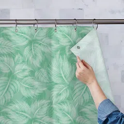 ArtzFolio Green Printed Waterproof Shower Curtains-image-72