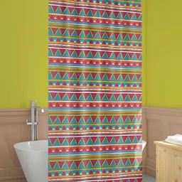 ArtzFolio Pink & Green Printed Waterproof Shower Curtains-image-97