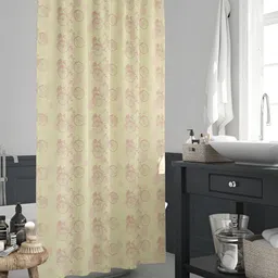 ArtzFolio Yellow & Pink Printed Waterproof Shower Curtains-image-83