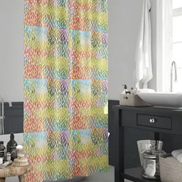 ArtzFolio Red & Green Printed Waterproof Shower Curtains-image-38