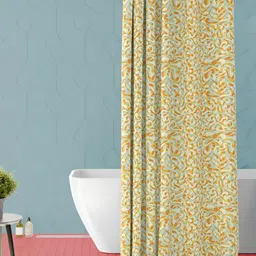 ArtzFolio Blue & Brown Printed Waterproof Shower Curtains-picture-10