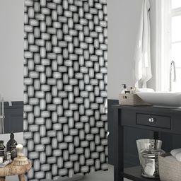 ArtzFolio Black & White Printed Waterproof Shower Curtains-image-48